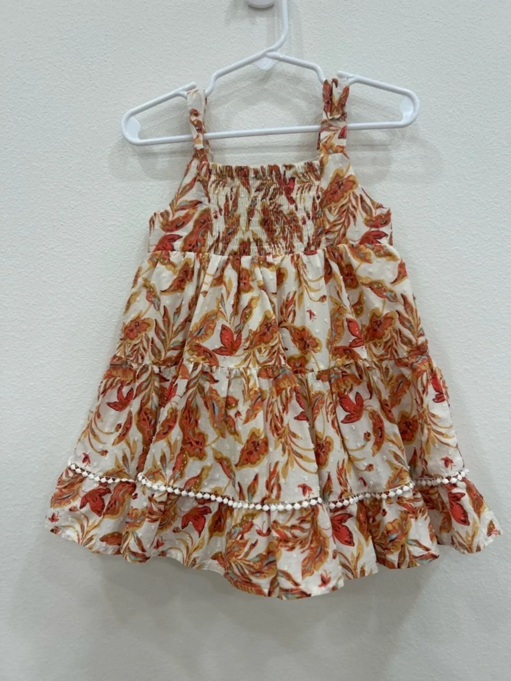 Tommy Bahama tiered floral spaghetti strap toddler dress 24mo 2t vacation resort